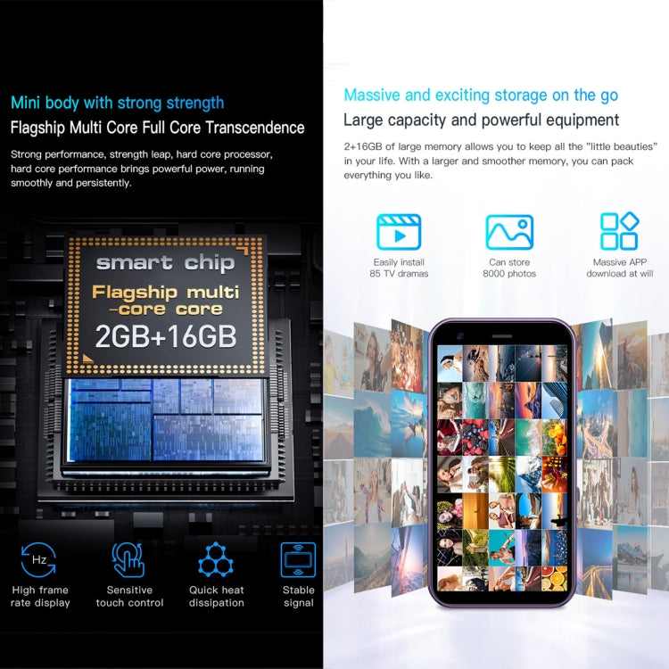 SOYES XS15, 2GB+16GB, 3.0 inch Android 8.1 MTK6580 Quad Core up to 1.3GHz, Bluetooth, WiFi, GPS, Network: 3G, Dual SIM (Black) - SOYES by SOYES | Online Shopping South Africa | PMC TechLife