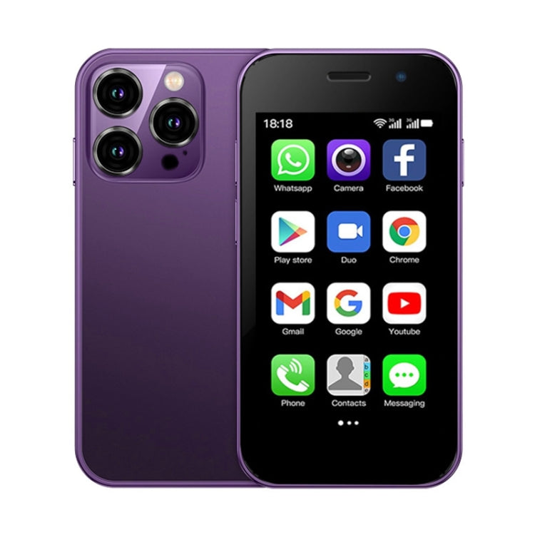 SOYES XS15 Pro, 2GB+16GB, 3.0 inch Android 9.0 MTK6737 Quad Core, Bluetooth, WiFi, Network: 3G, Dual SIM (Purple) - SOYES by SOYES | Online Shopping South Africa | PMC TechLife | Buy Now Pay Later Mobicred
