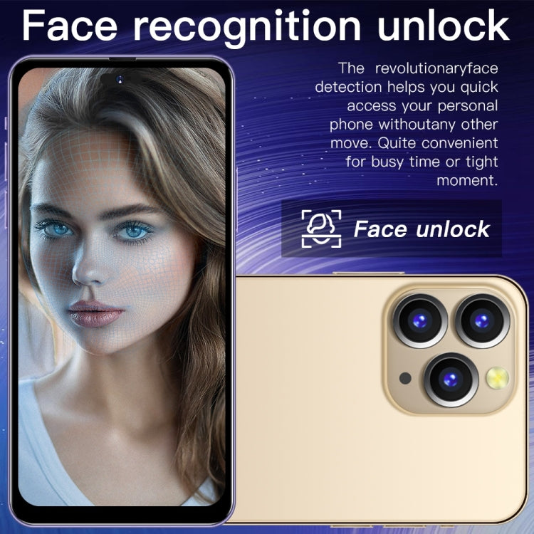 i14 Pro Max / H208, 2GB+16GB, 6.5 inch, Face Identification, Android 8.1 MTK6580P Quad Core, Network: 3G (Gold) - free shipping - PMC TechLife - Order now!