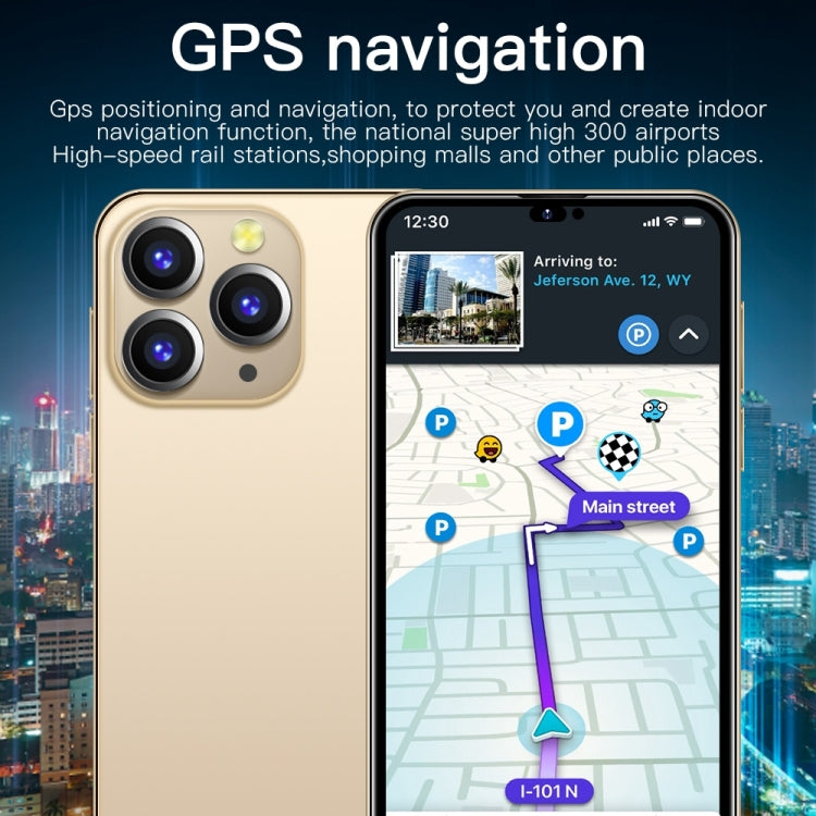 i14 Pro Max N86, 4GB+32GB, 6.3 inch, Face Identification, Android 10 MTK6737 Quad Core, Network: 4G,  with 64GB TF Card (Gold) - free shipping - PMC TechLife - Order now!