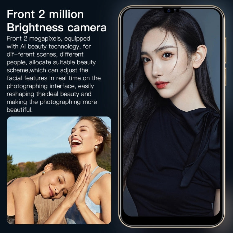 i14 Pro Max N86, 4GB+32GB, 6.3 inch, Face Identification, Android 10 MTK6737 Quad Core, Network: 4G,  with 64GB TF Card (Gold) - free shipping - PMC TechLife - Order now!