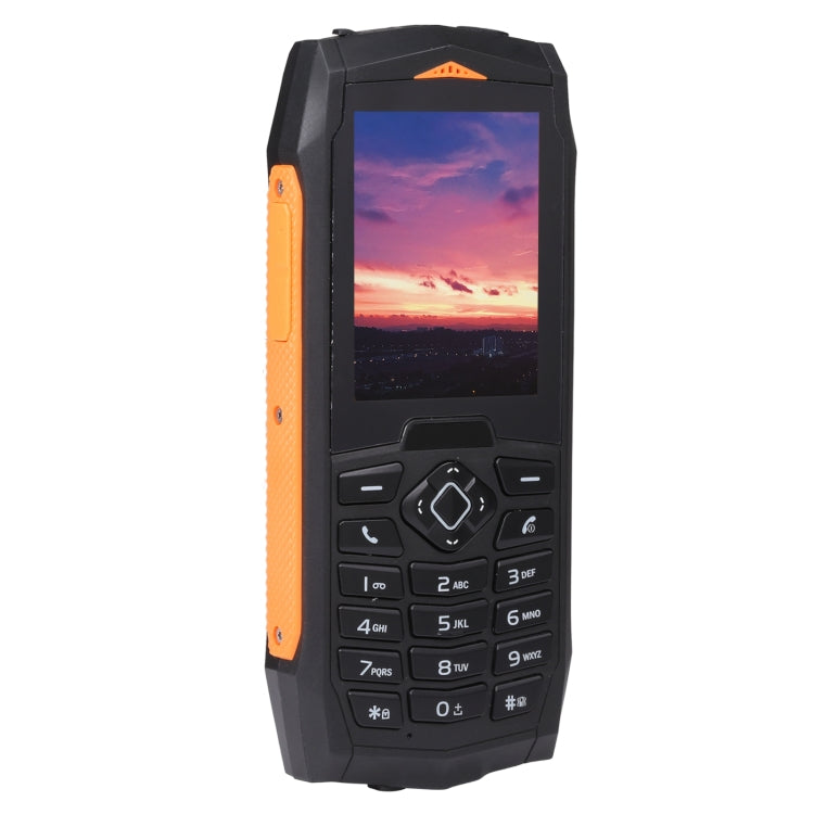 Rugtel R1C Rugged Phone, IP68 Waterproof Dustproof Shockproof, 2.4 inch, MTK6261D, 2000mAh Battery, SOS, FM, Dual SIM(Orange) - free shipping - PMC TechLife - Order now!
