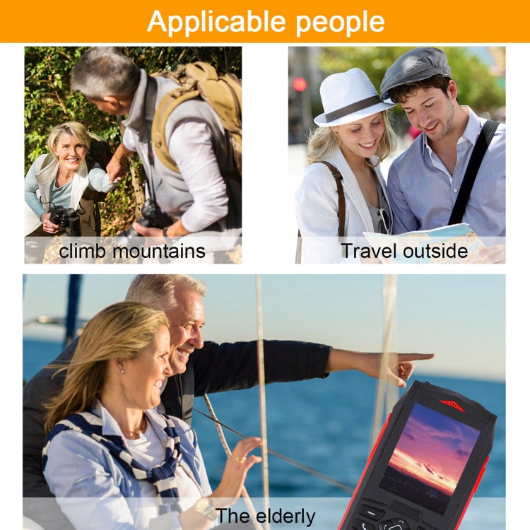 Rugtel R1C Rugged Phone, IP68 Waterproof Dustproof Shockproof, 2.4 inch, MTK6261D, 2000mAh Battery, SOS, FM, Dual SIM(Red) - free shipping - PMC TechLife - Order now!