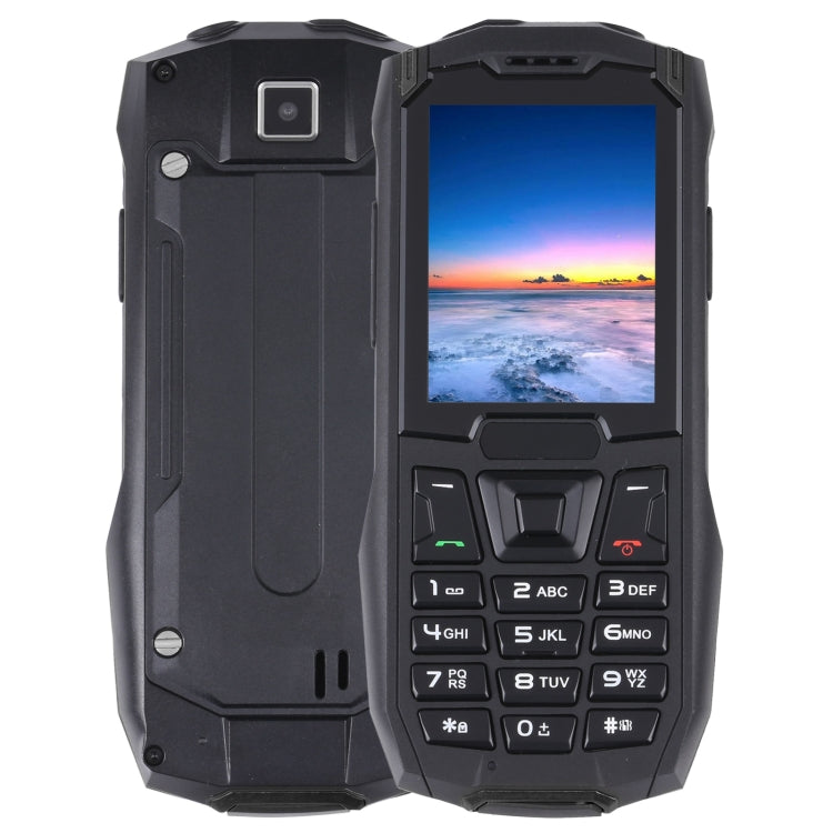 Rugtel R2C Rugged Phone, IP68 Waterproof Dustproof Shockproof, 2.4 inch, MTK6261D, 2500mAh Battery, SOS, FM, Dual SIM(Black) - free shipping - PMC TechLife - Order now!