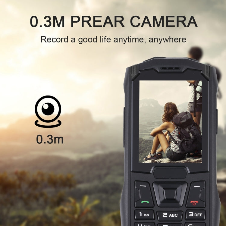 Rugtel R2C Rugged Phone, IP68 Waterproof Dustproof Shockproof, 2.4 inch, MTK6261D, 2500mAh Battery, SOS, FM, Dual SIM(Black) - free shipping - PMC TechLife - Order now!