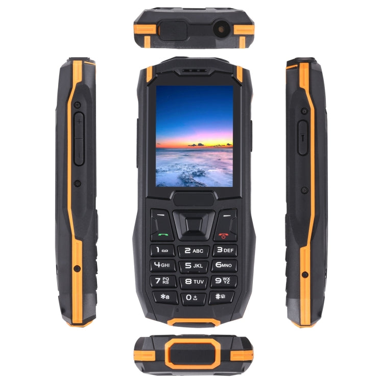 Rugtel R2C Rugged Phone, IP68 Waterproof Dustproof Shockproof, 2.4 inch, MTK6261D, 2500mAh Battery, SOS, FM, Dual SIM (Orange) - free shipping - PMC TechLife - Order now!
