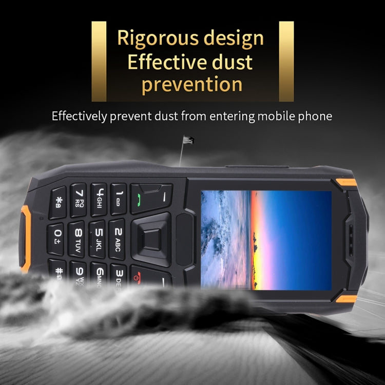 Rugtel R2C Rugged Phone, IP68 Waterproof Dustproof Shockproof, 2.4 inch, MTK6261D, 2500mAh Battery, SOS, FM, Dual SIM (Orange) - free shipping - PMC TechLife - Order now!