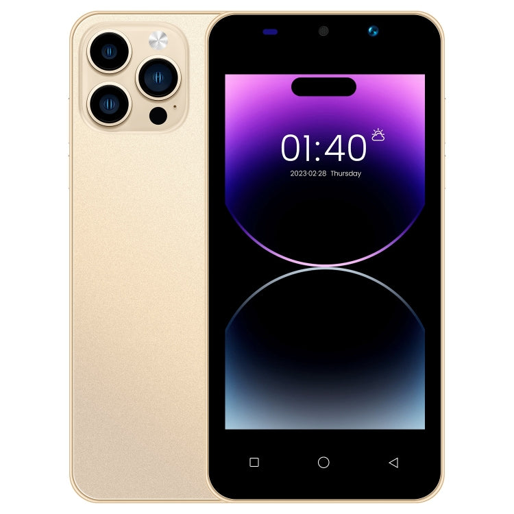 i14 mini HRDP5, 512MB+4GB, 5.0 inch Screen, Face Identification, Android 5.0 MTK6572 Dual Core, Network: 3G (Gold) - free shipping - PMC TechLife - Order now!