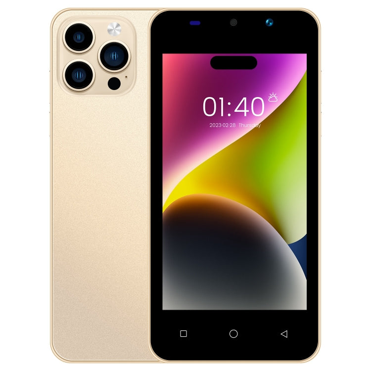 i14 mini HRDP5, 512MB+4GB, 5.0 inch Screen, Face Identification, Android 5.0 MTK6572 Dual Core, Network: 3G (Gold) - free shipping - PMC TechLife - Order now!