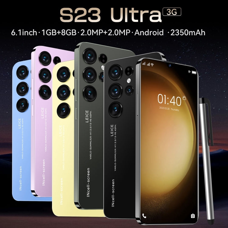 S23 Ultra N88, 1GB+8GB, 6.1 inch Screen, Face Identification, Android 9.0 MTK6580A Quad Core, Network: 3G, GPS(Yellow) - free shipping - PMC TechLife - Order now!