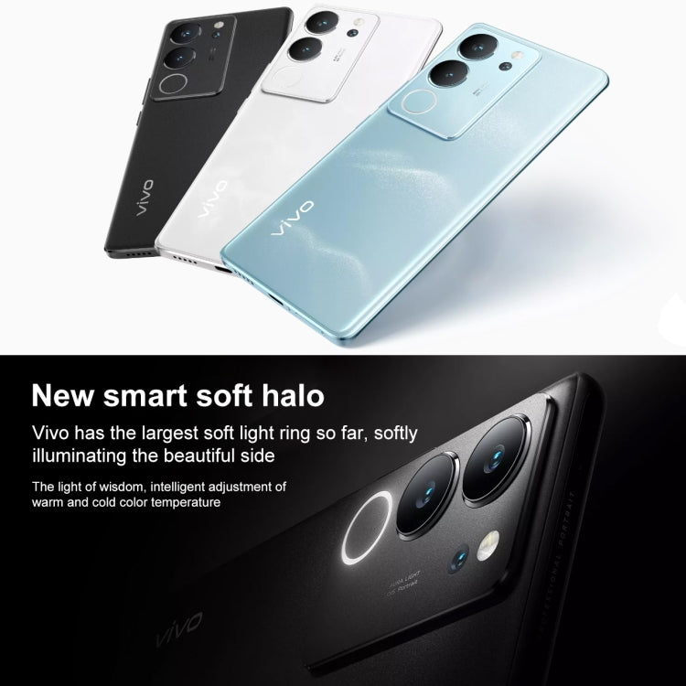 vivo S17 Pro 5G, 50MP Camera, 8GB+256GB, Triple Back Cameras, Srceen Fingerprint Identification, 4600mAh Battery, 6.78 inch Android 13 OriginOS 3 Dimensity 8200 Octa Core up to 3.1GHz, OTG, NFC, Network: 5G(Blue) - free shipping - PMC TechLife - Order now!