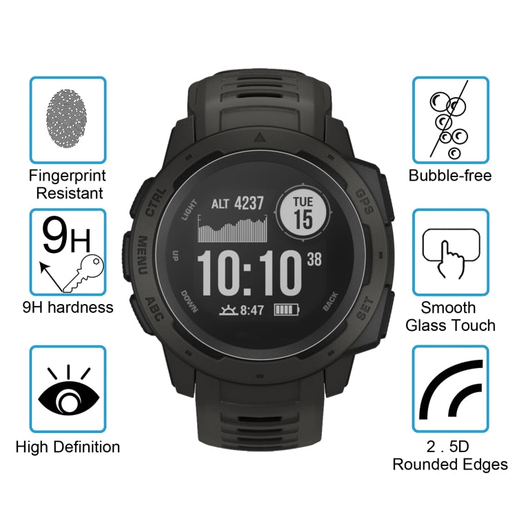 ENKAY Hat-Prince for 42mm Diameter Circular Dial Smart Watch 0.2mm 9H Surface Hardness 2.15D Curved Explosion-proof Tempered Glass Screen Film - Screen Protector by ENKAY | Online Shopping South Africa | PMC TechLife | Buy Now Pay Later Mobicred