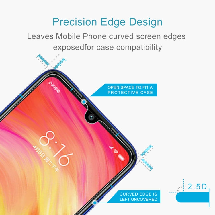 100 PCS 0.26mm 9H 2.5D Tempered Glass Film for Xiaomi Redmi Note 7 -  by PMC TechLife | Online Shopping South Africa | PMC TechLife