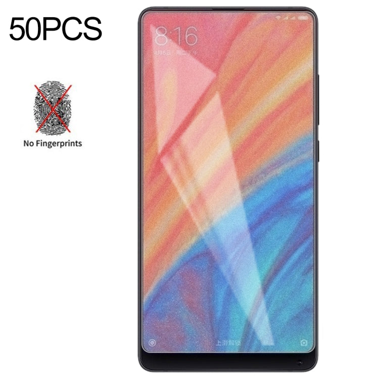 50 PCS Non-Full Matte Frosted Tempered Glass Film for Xiaomi Mi 2S / Mix 2S, No Retail Package -  by PMC TechLife | Online Shopping South Africa | PMC TechLife