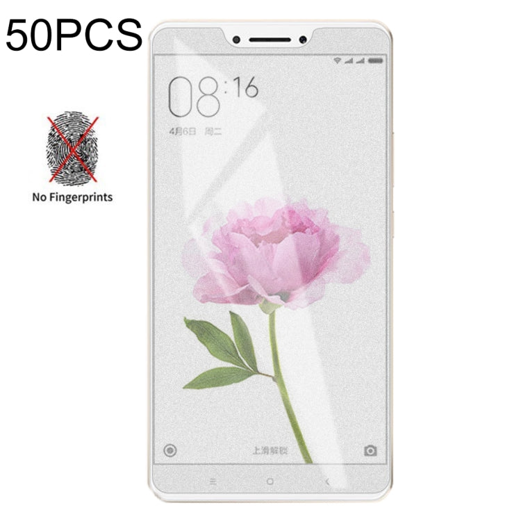 50 PCS Non-Full Matte Frosted Tempered Glass Film for Xiaomi Mi Max, No Retail Package -  by PMC TechLife | Online Shopping South Africa | PMC TechLife