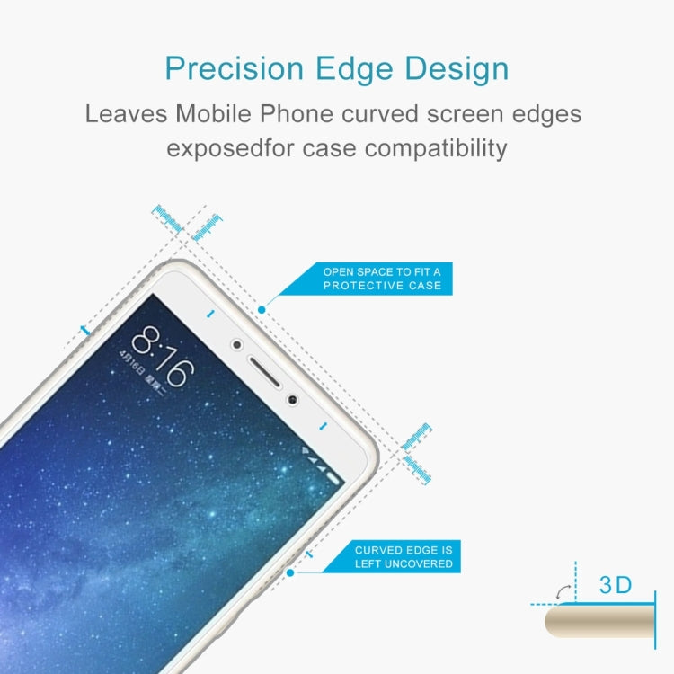 100 PCS for  Xiaomi Mi Max 2 0.3mm 9H Surface Hardness 2.5D Explosion-proof Non-full Screen Tempered Glass Screen Film -  by PMC TechLife | Online Shopping South Africa | PMC TechLife