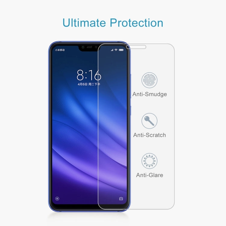 100 PCS 0.26mm 9H Surface Hardness 2.5D Full Screen Tempered Glass Film for Xiaomi Mi 8 Lite - free shipping - PMC TechLife - Order now!