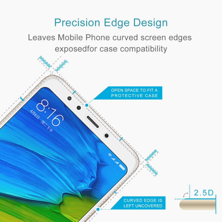 100 PCS for Xiaomi Redmi 5 0.26mm 9H Surface Hardness 2.5D Explosion-proof Tempered Glass Screen Film -  by PMC TechLife | Online Shopping South Africa | PMC TechLife