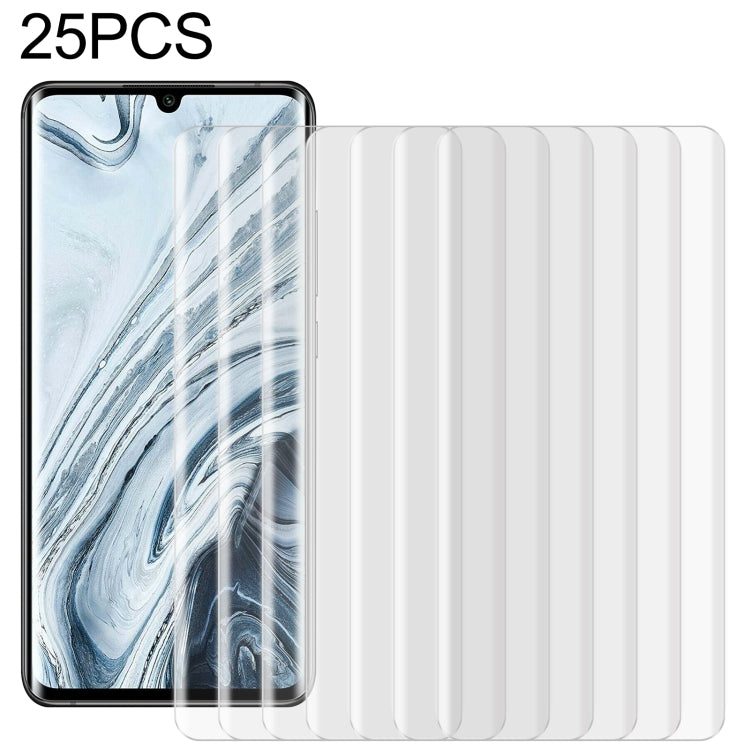 25 PCS For Xiaomi Mi Note 10 Pro 9H HD 3D Curved Edge Tempered Glass Film (Transparent) -  by PMC TechLife | Online Shopping South Africa | PMC TechLife