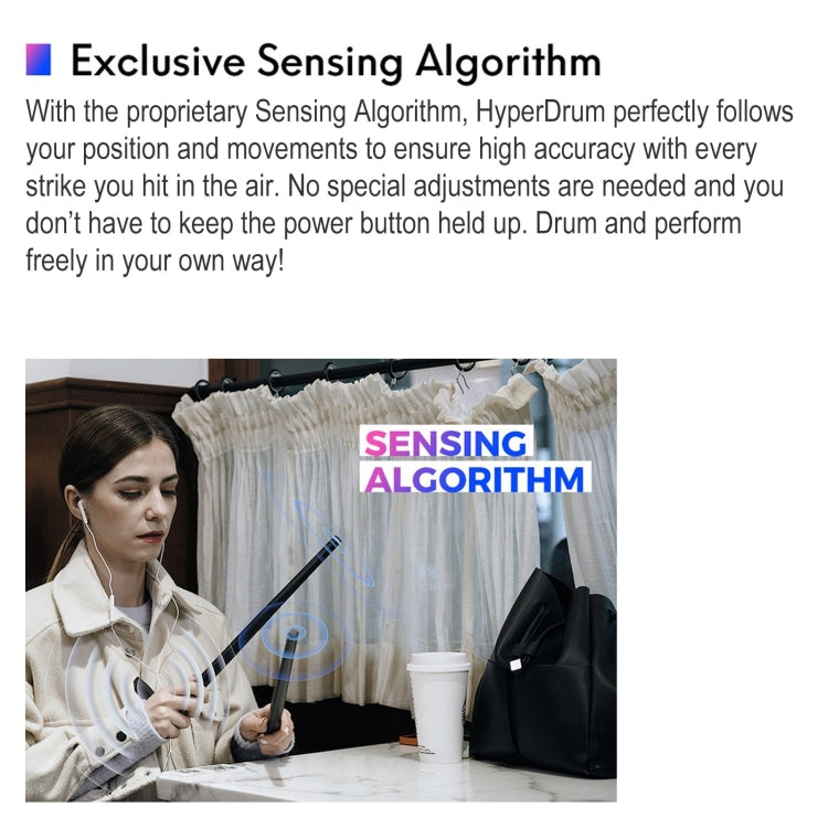 Hyperdrum Somatosensory Virtual Drum Kit Smart Portable Musical Instrument (Black) - free shipping - PMC TechLife - Order now!