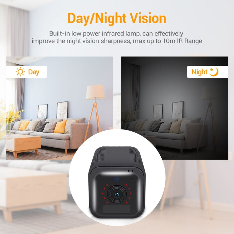 ESCAM G18 1080P Full HD Rechargeable Battery WiFi IP Camera, Support Night Vision / PIR Motion Detection / TF Card / Two Way Audio (Black) - free shipping - PMC TechLife - Order now!