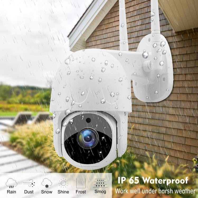 Tuya QX45 1080P Full HD IP65 Waterproof 2.4G Wireless IP Camera, Support Amazon Alexa & Google Home & Motion Detection & Two-way Audio & Night Vision & TF Card, US Plug - Dome Camera by PMC TechLife | Online Shopping South Africa | PMC TechLife