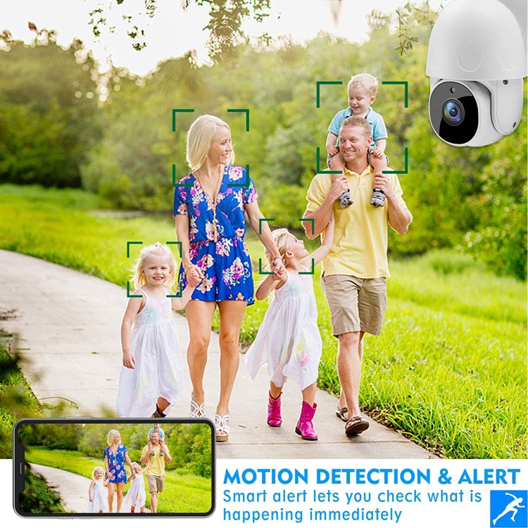 Tuya QX45 1080P Full HD IP65 Waterproof 2.4G Wireless IP Camera, Support Amazon Alexa & Google Home & Motion Detection & Two-way Audio & Night Vision & TF Card, EU Plug - Dome Camera by PMC TechLife | Online Shopping South Africa | PMC TechLife