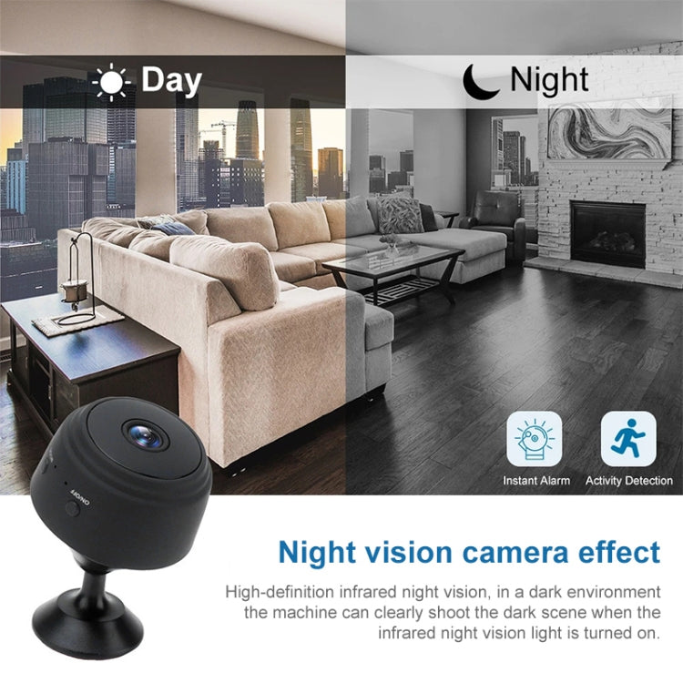 A9+ 1080P WiFi Remote Wireless Camera, Support Night Vision & Motion Detection & TF Card, Broadcom Bluetooth Solution(Black) - Mini Camera by PMC TechLife | Online Shopping South Africa | PMC TechLife | Buy Now Pay Later Mobicred