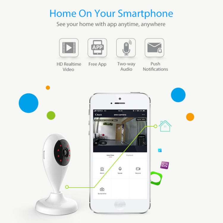 NEO NIP-55AI Indoor WiFi IP Camera, with IR Night Vision & Multi-angle Monitor & Mobile Phone Remote Control - free shipping - PMC TechLife - Order now!