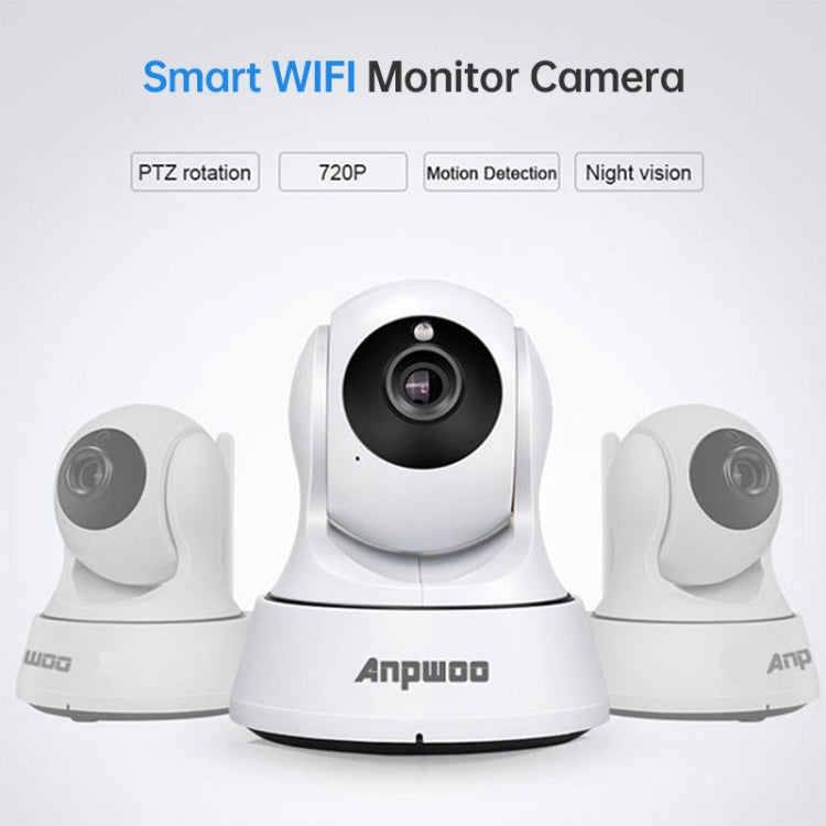 Anpwoo-YT002W 100W 3.6mm Lens Wide Angle 720P Smart WIFI Monitor Camera , Support Night Vision & TF Card Expansion Storage - free shipping - PMC TechLife - Order now!
