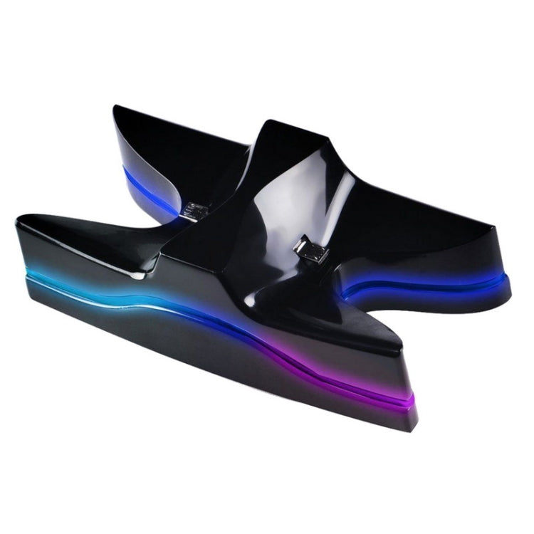 Special UFO Shape 2 x USB Charging Dock Station Stand / Controller Charging Stand for PS4 Playstation 4  with Multi Colors LED(Black) - free shipping - PMC TechLife - Order now!