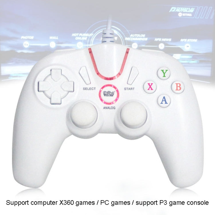 Wired Game Controller Gamepad Handle for PS3 / Compute(Black) - Gamepads by PMC TechLife | Online Shopping South Africa | PMC TechLife