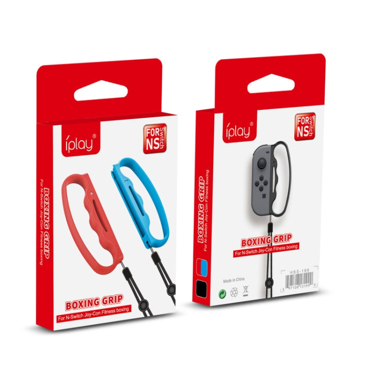 iPlay Small Handle Boxing Grip Gamepad Grip with Strap for Switch Joy-Con(Red) - Gamepads by iplay | Online Shopping South Africa | PMC TechLife