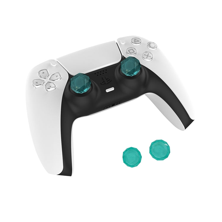 2 PCS Diamond Texture Games Grip Caps for PS5(Green) - Cases by PMC TechLife | Online Shopping South Africa | PMC TechLife