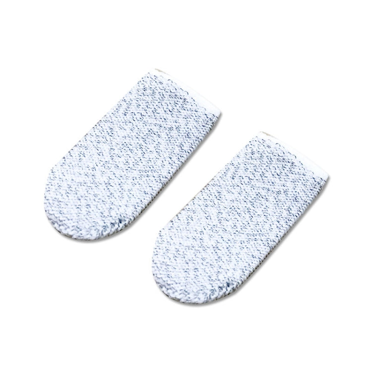 10 PCS Nylon + Conductive Fiber Non-slip Sweat-proof Mobile Phone Game Touch Screen Finger Cover for Thumb / Index Finger(White) - Gaming Finger Sleeves by PMC TechLife | Online Shopping South Africa | PMC TechLife