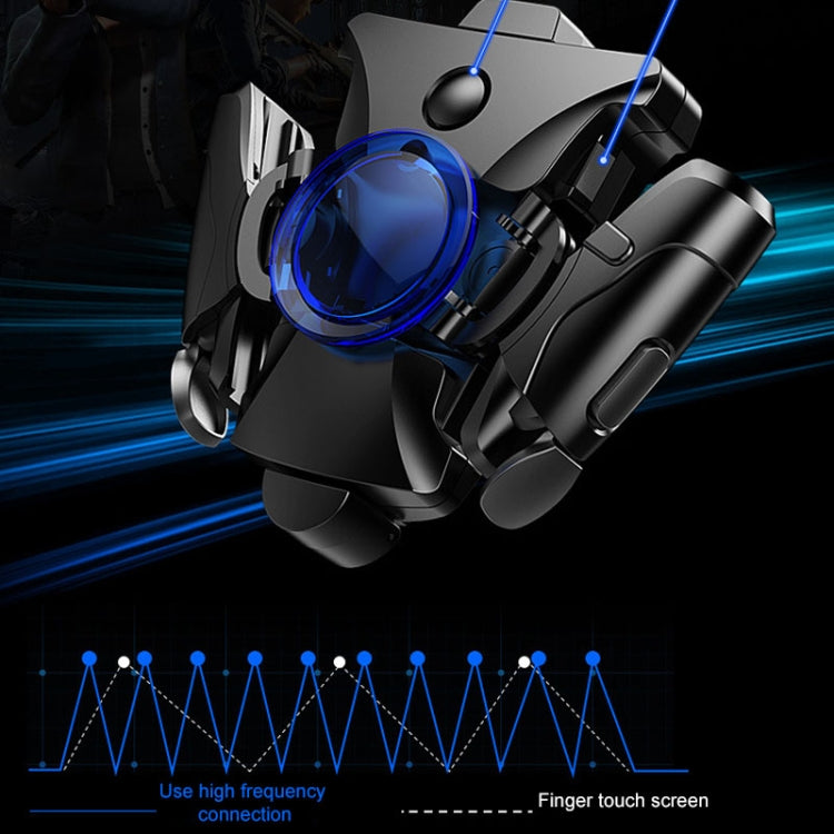 Non-slip Alloy Separable Button Mobile Phone Game Shooting Gamepad, Support Burst Mode, Suitable for 4.7-6.5 inch Mobile Phones(Black) - Handle Shooter by PMC TechLife | Online Shopping South Africa | PMC TechLife