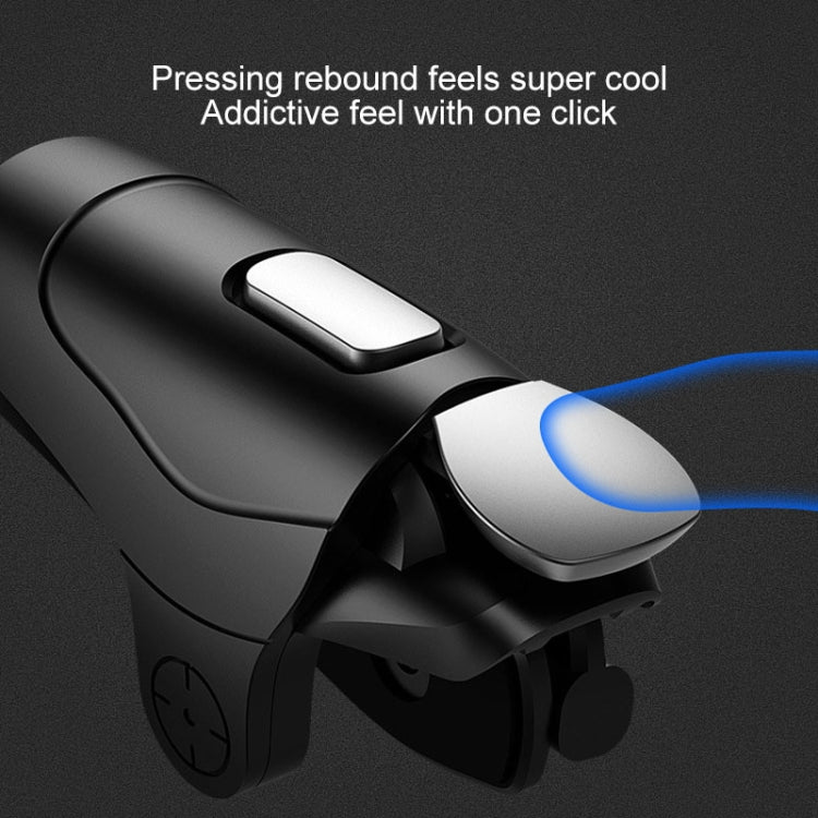 Non-slip Alloy Separable Button Mobile Phone Game Shooting Gamepad, Support Burst Mode, Suitable for 4.7-6.5 inch Mobile Phones(Black) - Handle Shooter by PMC TechLife | Online Shopping South Africa | PMC TechLife