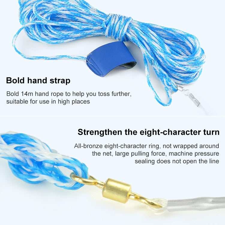 American Easy Throw Cast Net Fishing Mesh Fishing Tackle - Fishing Net by PMC TechLife | Online Shopping South Africa | PMC TechLife