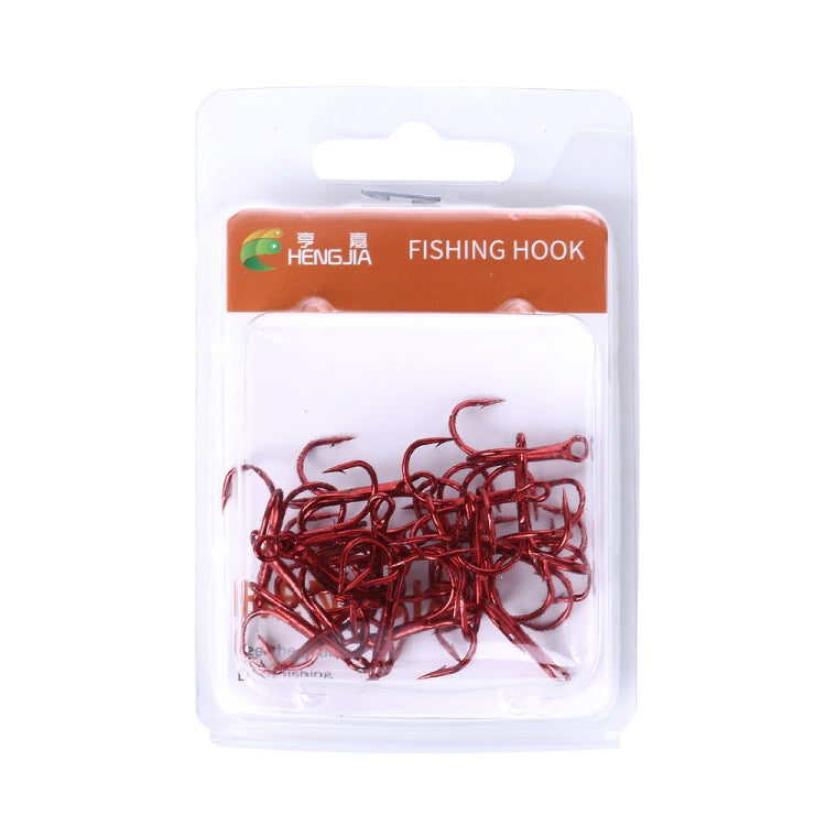 HENGJIA 20 PCS Classic Red High Carbon Steel Fishing Three-jaw Treble Hooks - free shipping - PMC TechLife - Order now!