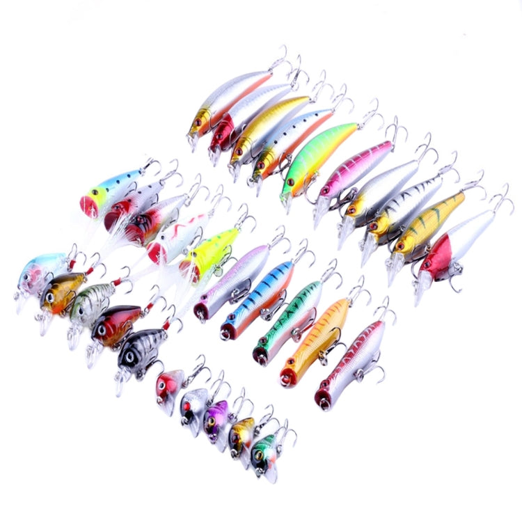 HENGJIA HENG JIA-SETL30 30 PCS Minnow Fishing Lure Set 6 Models Fishing Tackle Plastic Hard Bait - free shipping - PMC TechLife - Order now!