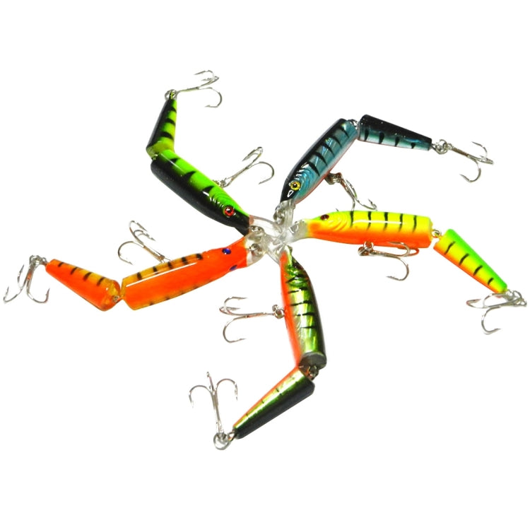 HENGJIA 5 PCS 10.5cm 9.6g 2-section Plastic Hard Baits Fishing Lures Set Tackle Baits - Fishing Lures by HENGJIA | Online Shopping South Africa | PMC TechLife | Buy Now Pay Later Mobicred