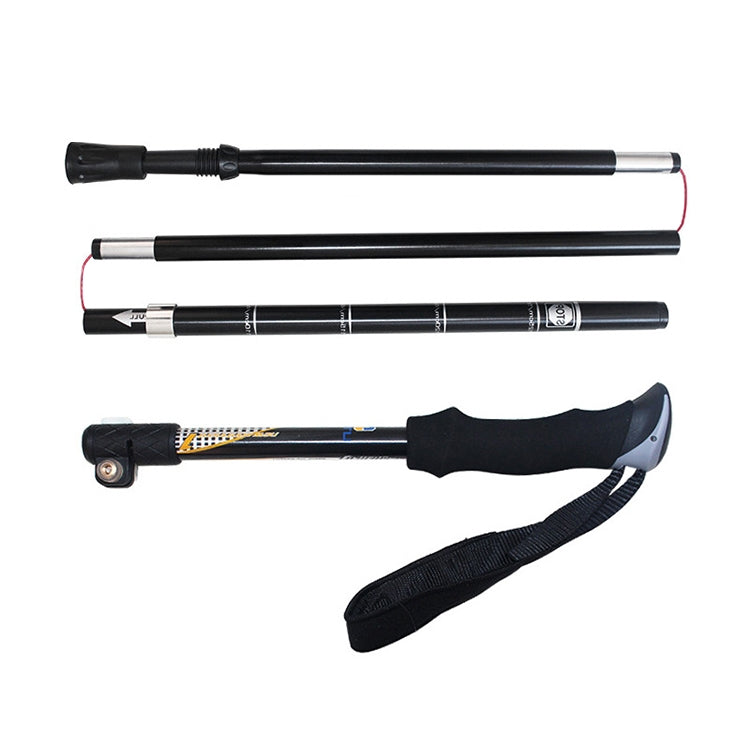 Aotu AT7558 125cm Aluminum Alloy Outdoor Camping Folding Corky Trekking Poles EVA Handle Alpenstock - Folding Crutch by AOTU | Online Shopping South Africa | PMC TechLife | Buy Now Pay Later Mobicred