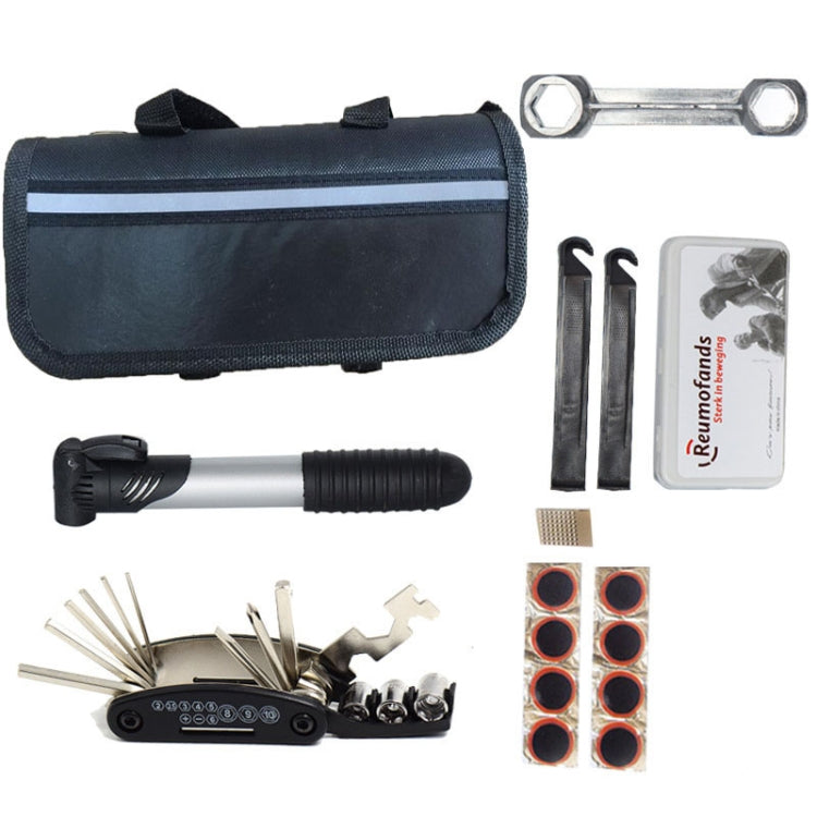 Bicycle Repair Tools Bike Tire Kit Bicycle Pump Puncture Repair Tool Bag - Maintenance tools by PMC TechLife | Online Shopping South Africa | PMC TechLife