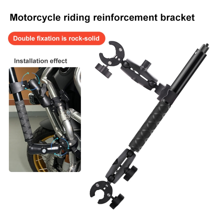 Motorcycle Dual-heads Crab & Single Heads Clamps Handlebar Fixed Mount Selfie Stick - Bicycle Handlebar Mount by PMC TechLife | Online Shopping South Africa | PMC TechLife