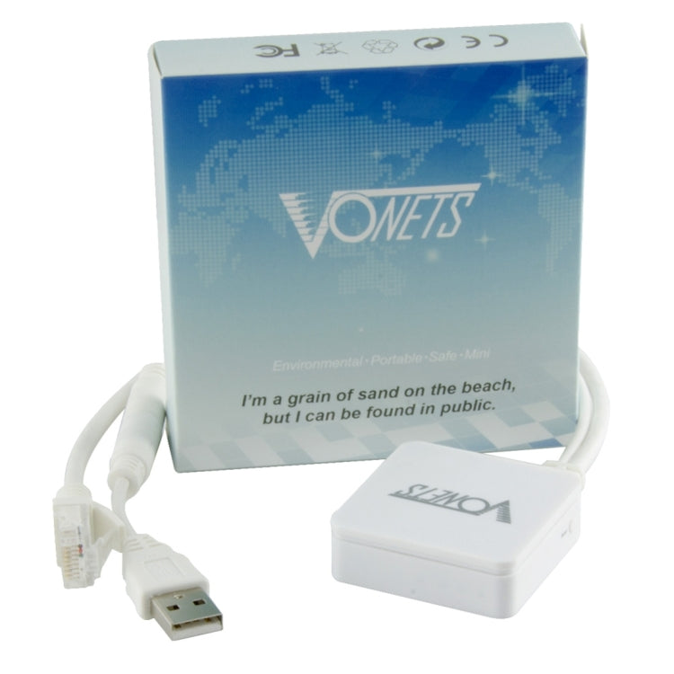 VONETS VAR11N-300 Mini 300Mbps WiFi Repeater & Router & Bridge, Support 802.11N(White) - Network Hardware by VONETS | Online Shopping South Africa | PMC TechLife | Buy Now Pay Later Mobicred