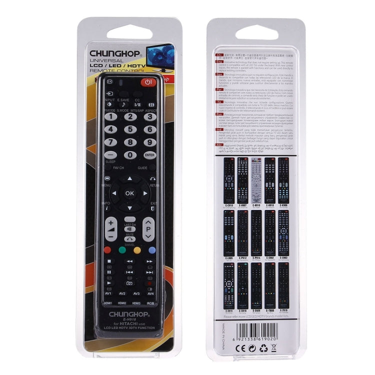 CHUNGHOP E-H918 Universal Remote Controller for HITACHI LED TV / LCD TV / HDTV / 3DTV - TV by CHUNGHOP | Online Shopping South Africa | PMC TechLife