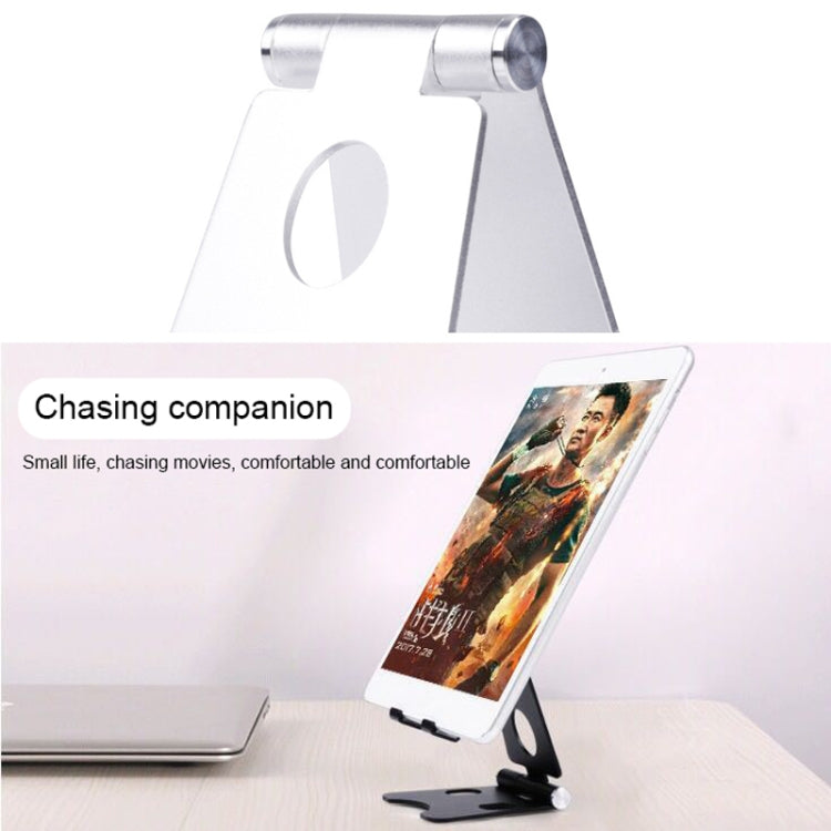 ROOSTAND R2 Aluminum Alloy Mobile Desktop Tablet Bracket Double Folding Lazy Artifact, Size: 6.4x7x9cm(Rose Red) - Desktop Holder by PMC TechLife | Online Shopping South Africa | PMC TechLife