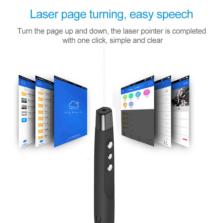 2.4GHz Wireless Laser PowerPoint Page Turning Pen Multimedia Wireless Presentation Projection Pen with USB Receiver, Remote Control Distance: 30m - free shipping - PMC TechLife - Order now!