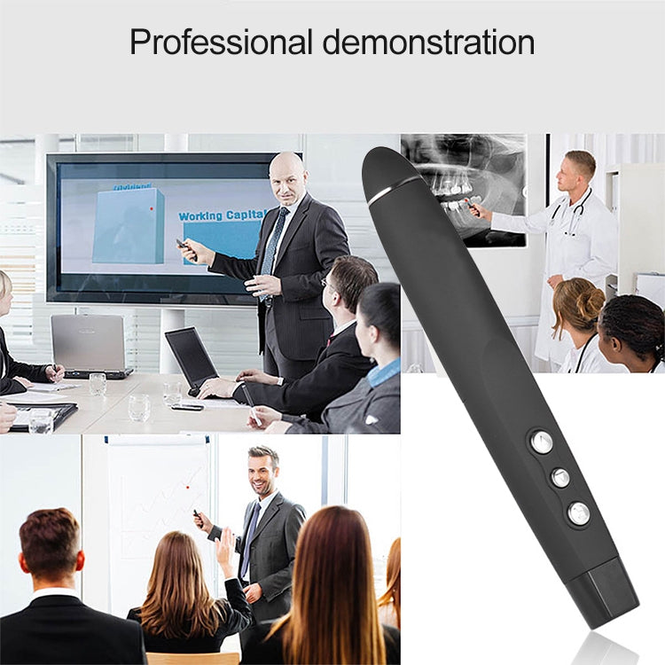 2.4GHz Wireless Laser PowerPoint Page Turning Pen Multimedia Wireless Presentation Projection Pen with USB Receiver, Remote Control Distance: 30m - free shipping - PMC TechLife - Order now!