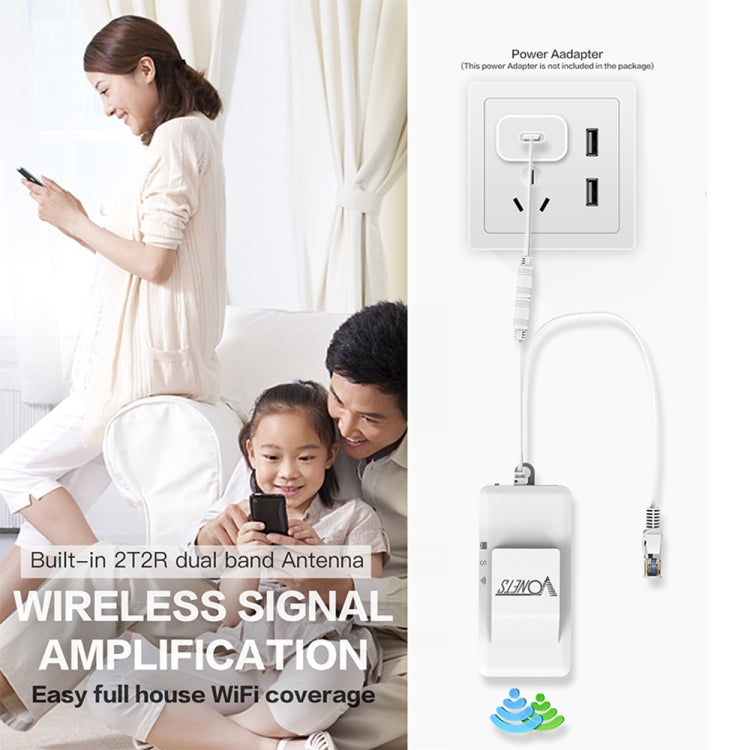 VONETS VAP11AC 5G / 2.4G Mini Wireless Bridge with Fan Version 300Mbps + 900Mbps WiFi Repeater, Support Video Surveillance & Control(White) - free shipping - PMC TechLife - Order now!